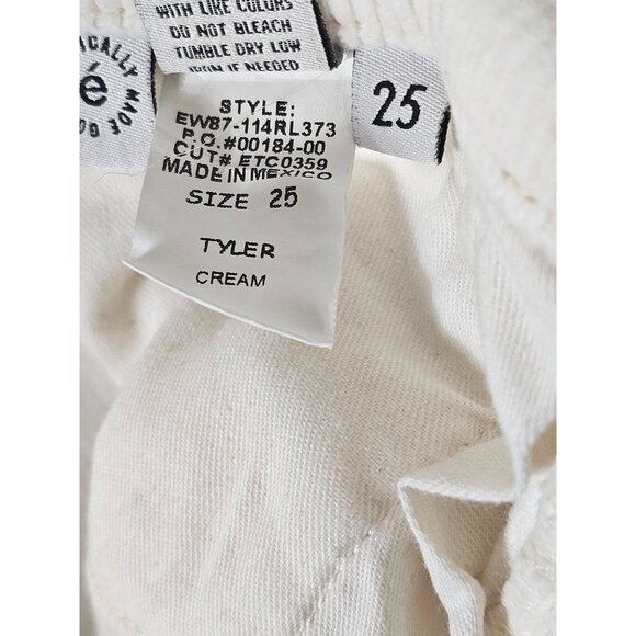 Ética Cream Corduroy Pants Size 25 Button Fly - Picture 3 of 11